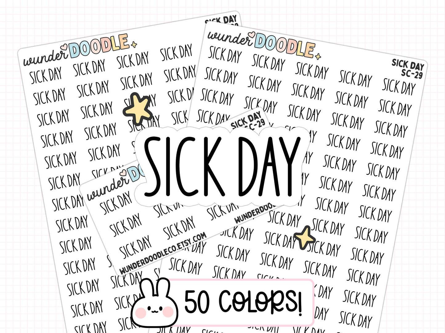 Sick Day Planner Stickers | SC-29