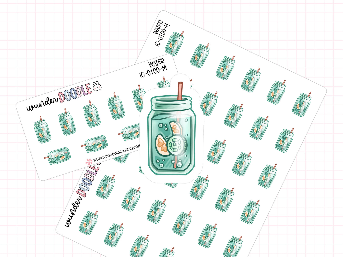 Water Planner Stickers | IC-0100