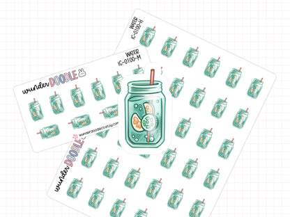 Water Planner Stickers | IC-0100