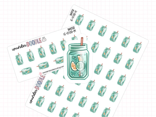 Water Planner Stickers | IC-0100