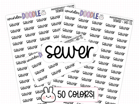 Sewer Planner Stickers | MS-015