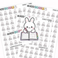Doodle Bunny Planning Planner Stickers | IC-197