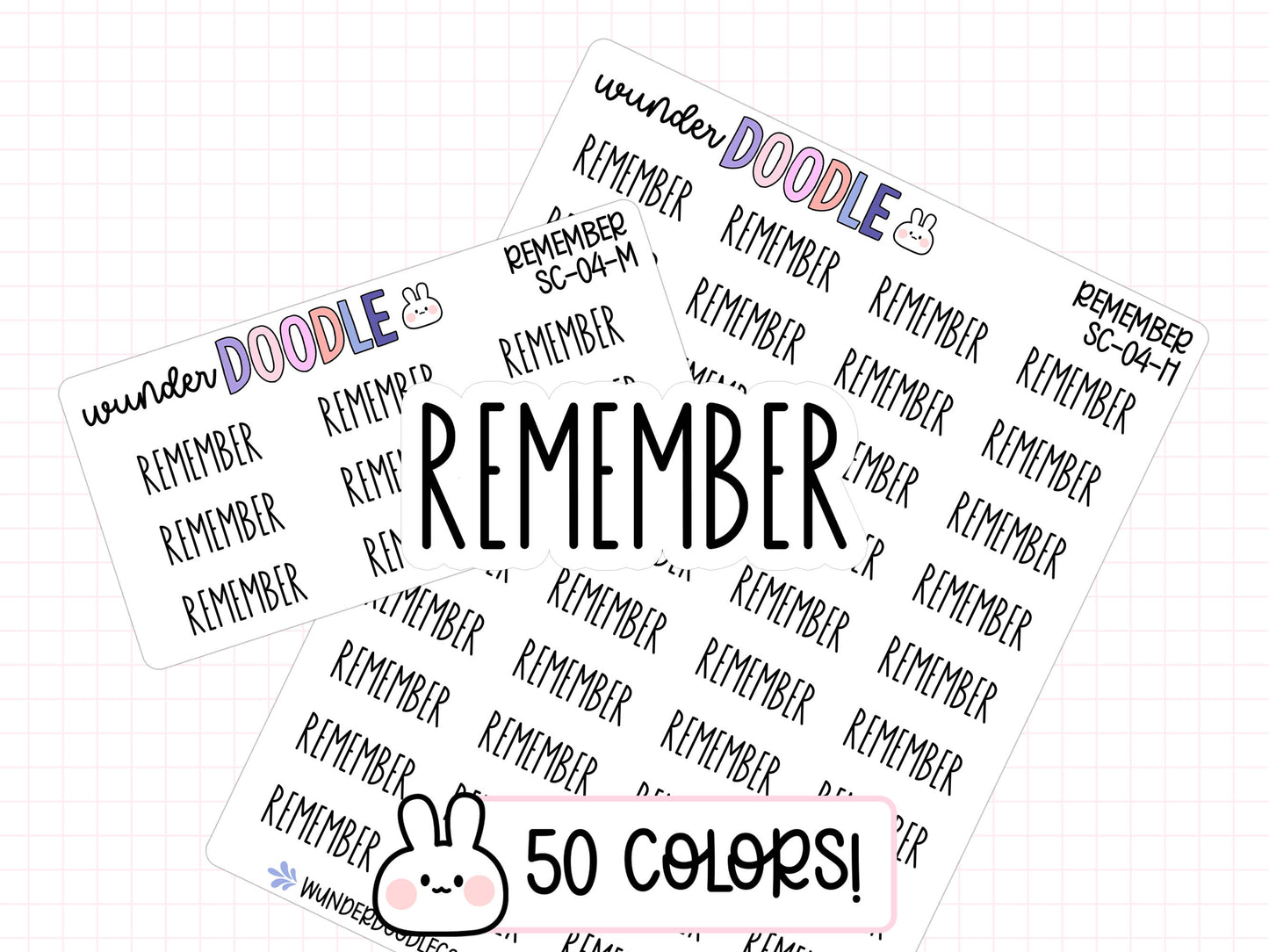 Remember Planner Stickers | SC-04