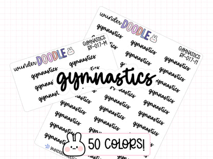 Gymnastics Planner Stickers | RF-017