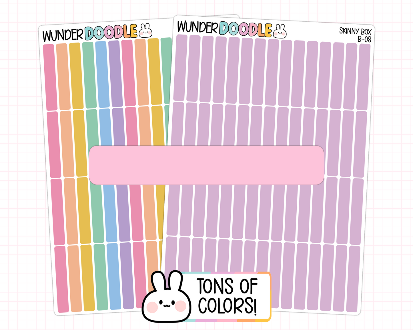 Skinny Box Planner Stickers | B-08