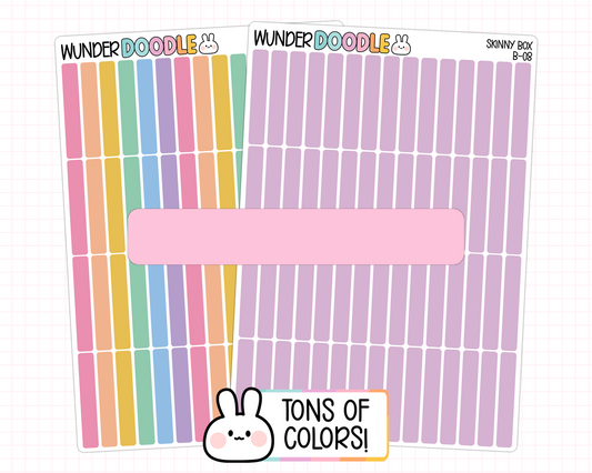 Skinny Box Planner Stickers | B-08