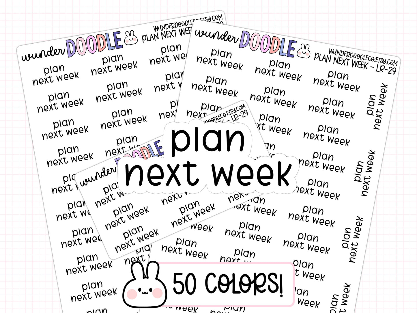 Plan Next Week Planner Stickers | LR-29