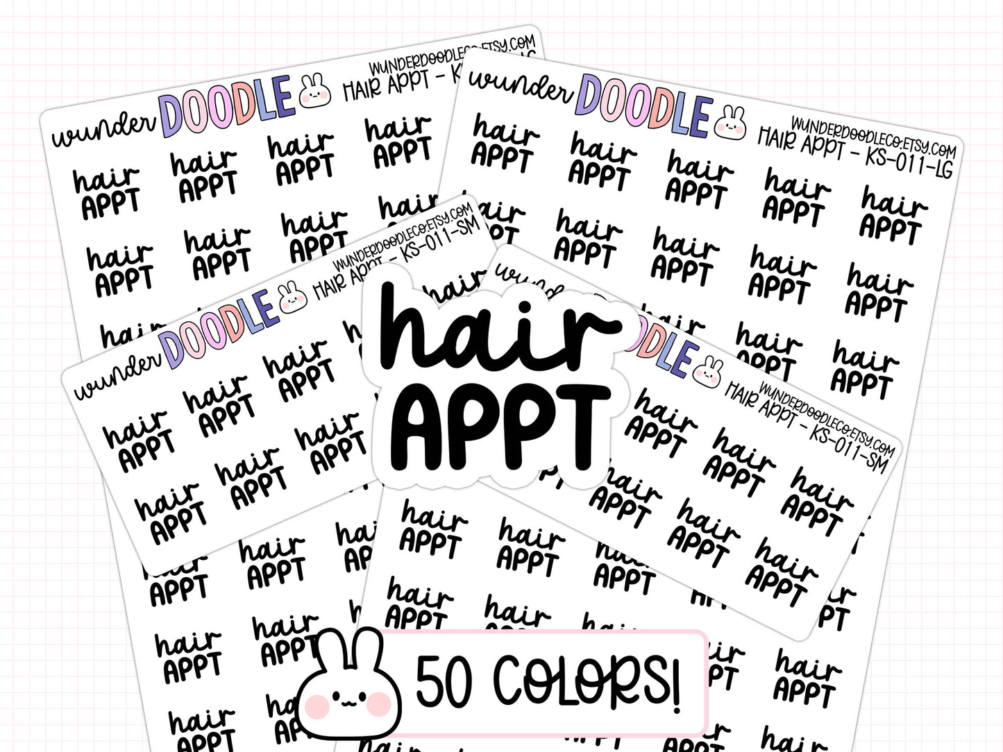 Hair Appt Planner Stickers | KS-011