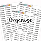 Organize Planner Stickers | BT-17