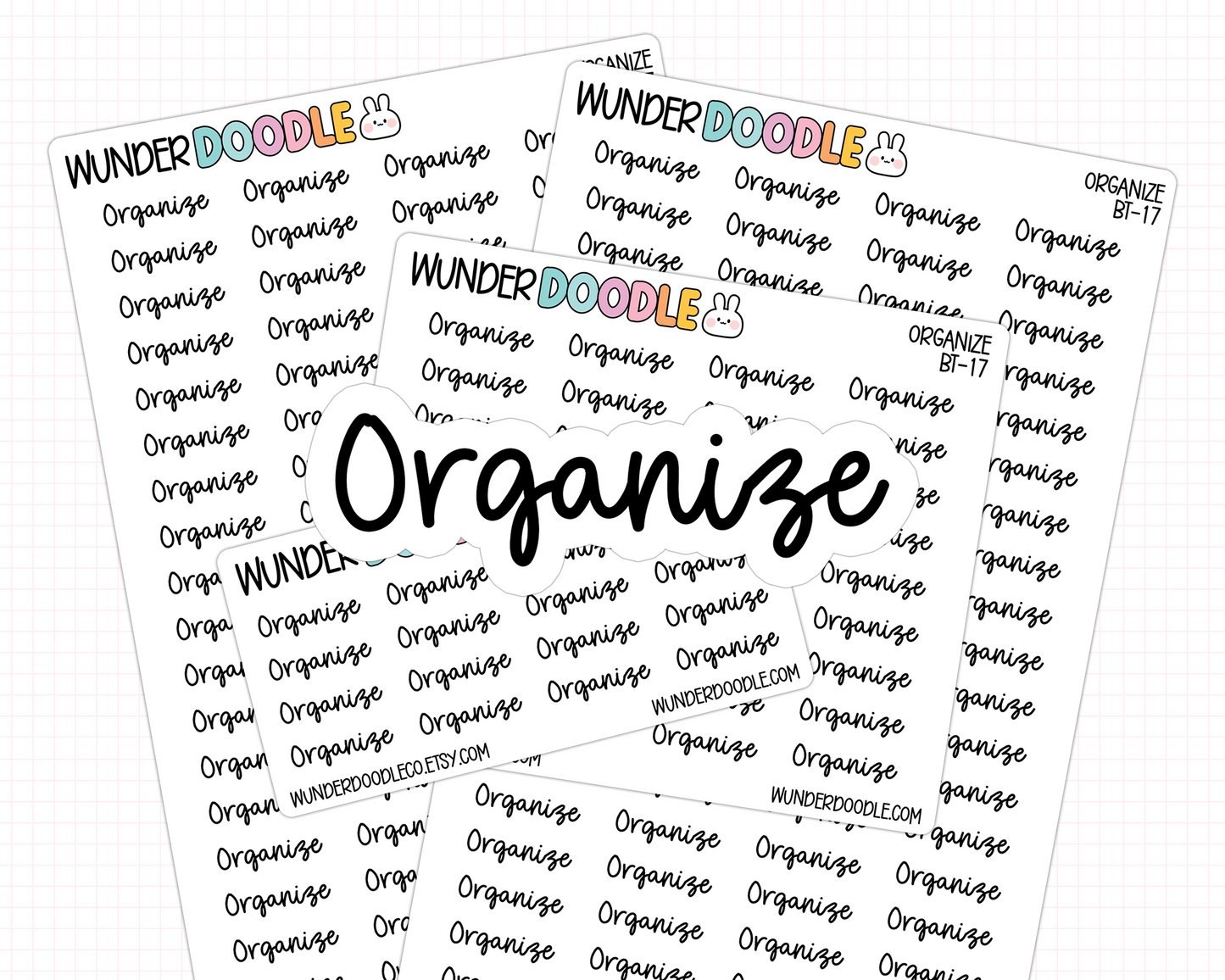 Organize Planner Stickers | BT-17