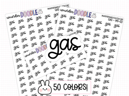 Gas Planner Stickers | MS-03