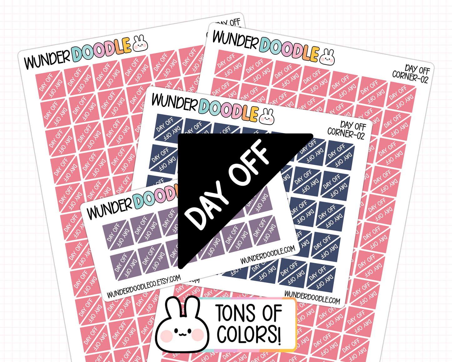Day Off Planner Stickers | CORNER-02