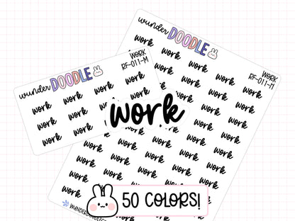 Work Planner Stickers | RF-011