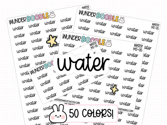 Water Planner Stickers | MS-05