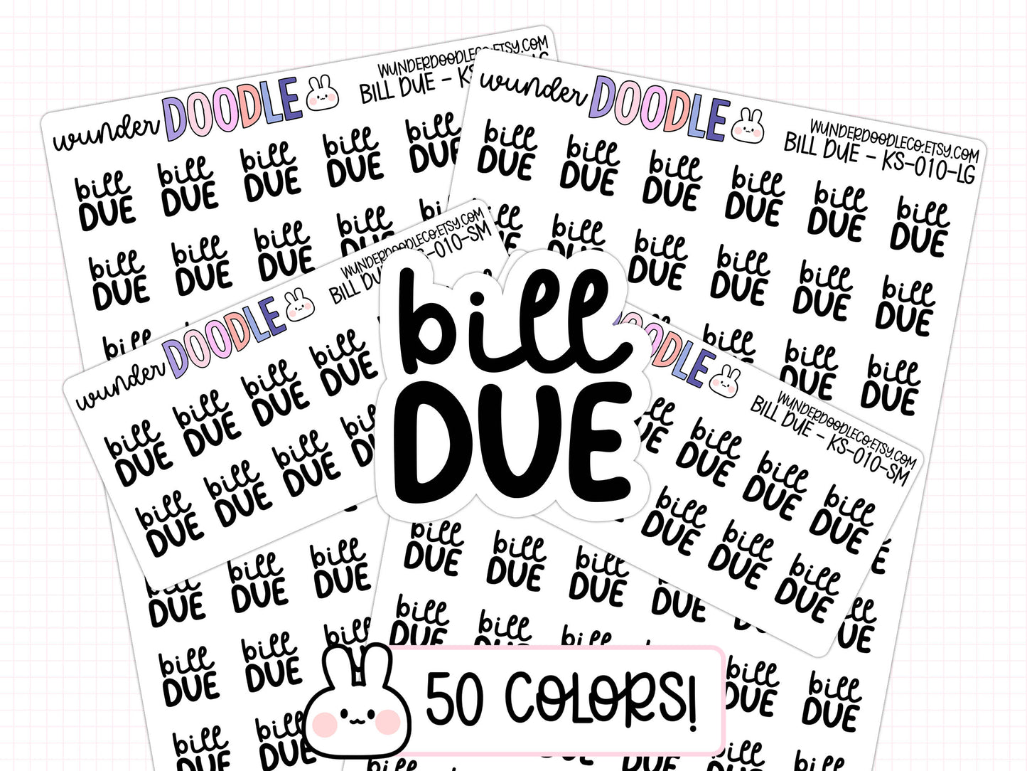 Bill Due Planner Stickers | KS-010