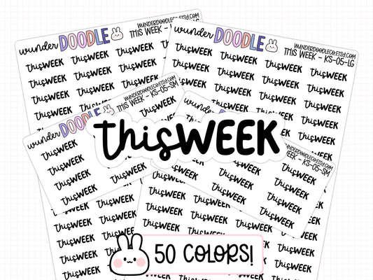 This Week Planner Stickers | KS-05