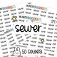 Sewer Planner Stickers | MS-015