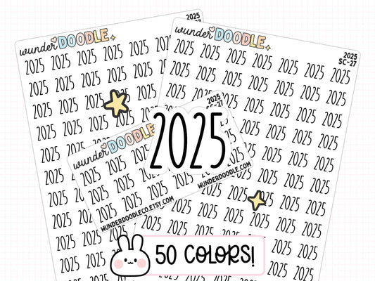 2025 Planner Stickers | SC-27