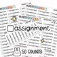Assignment Planner Stickers | LR-28