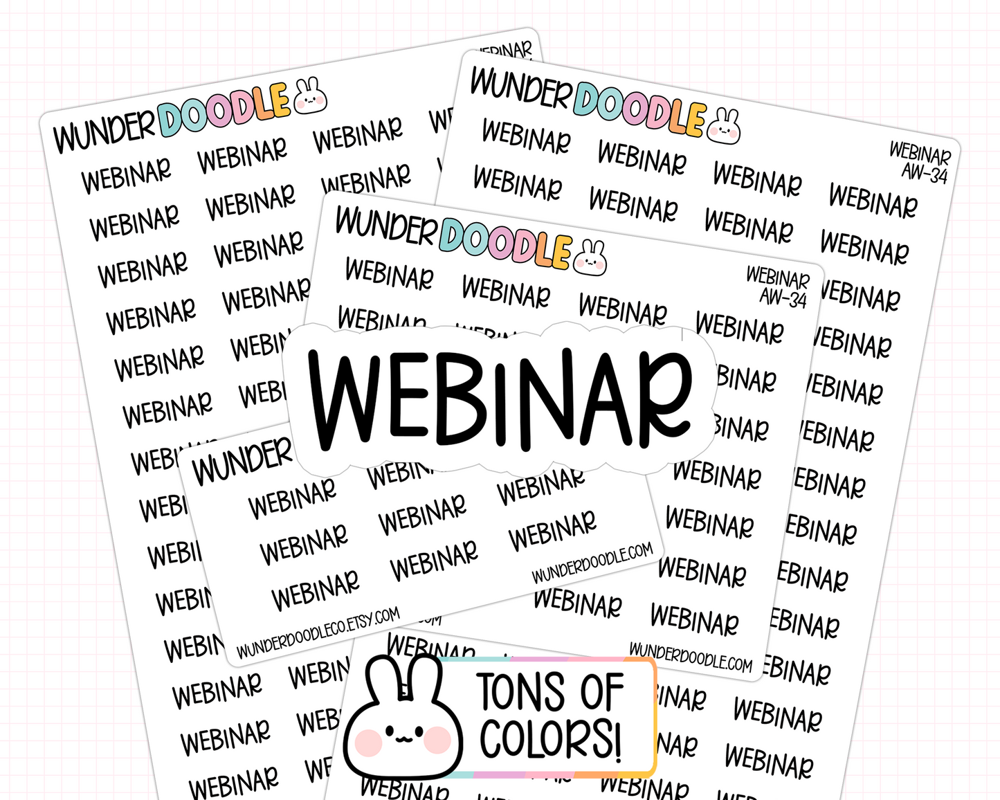 Webinar Planner Stickers | AW-34