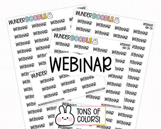 Webinar Planner Stickers | AW-34