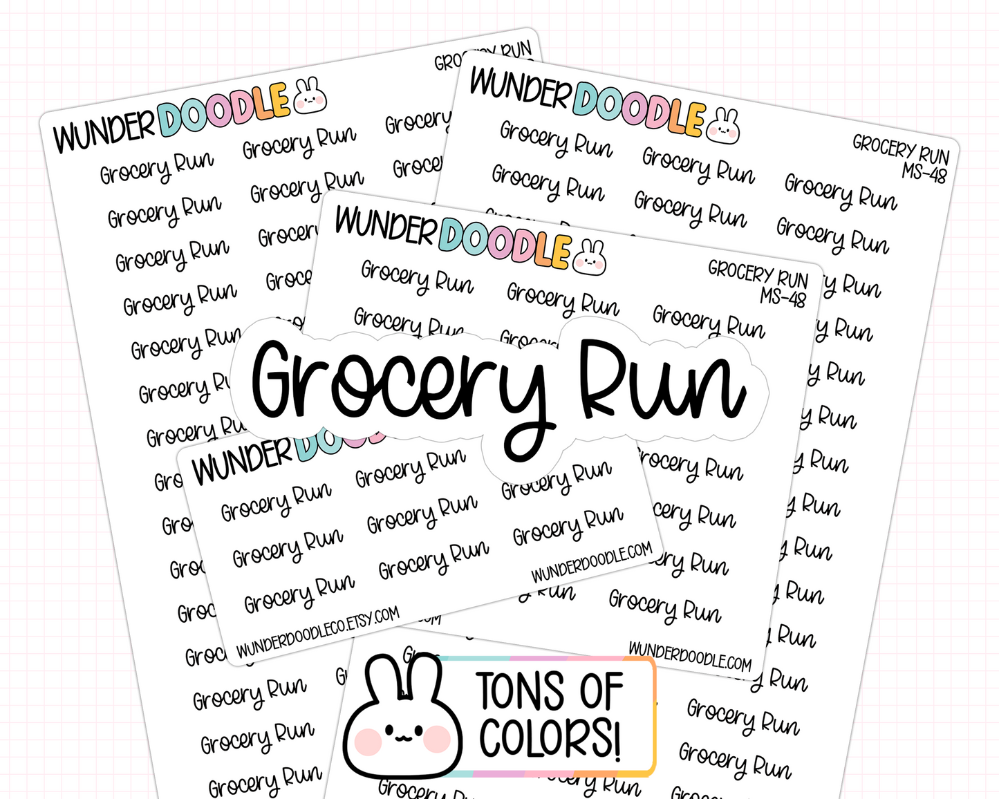 Grocery Run Planner Stickers | MS-48