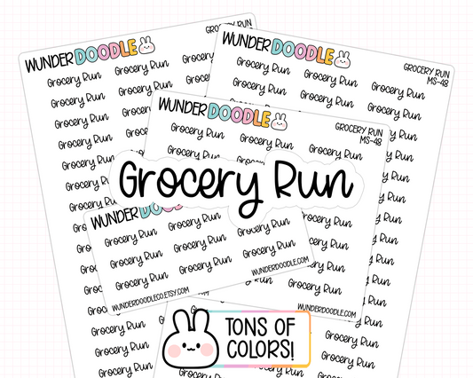 Grocery Run Planner Stickers | MS-48