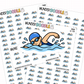 swim planner stickers, swimming icons, icon stickers