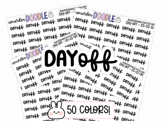 Day Off Planner Stickers | KS-03