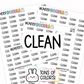 Clean Planner Stickers | AW-35