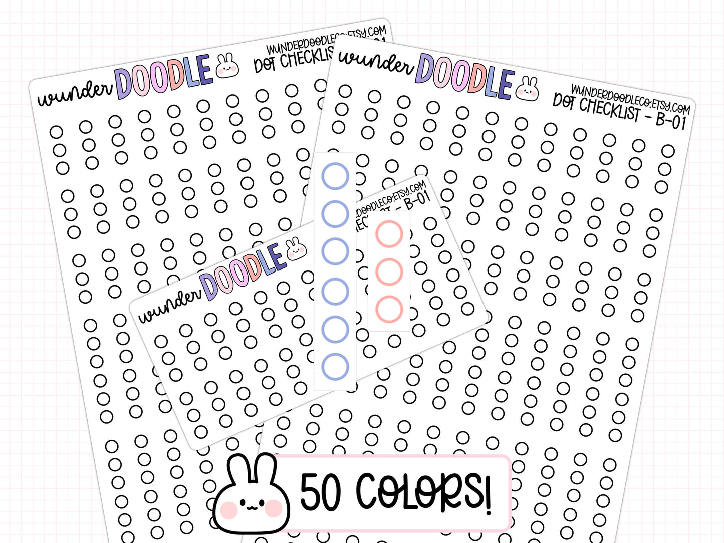 Circle Checklist Planner Stickers | B-01