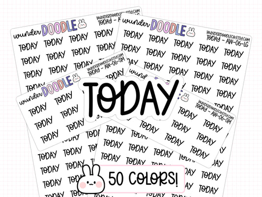 Today Planner Stickers | AW-06