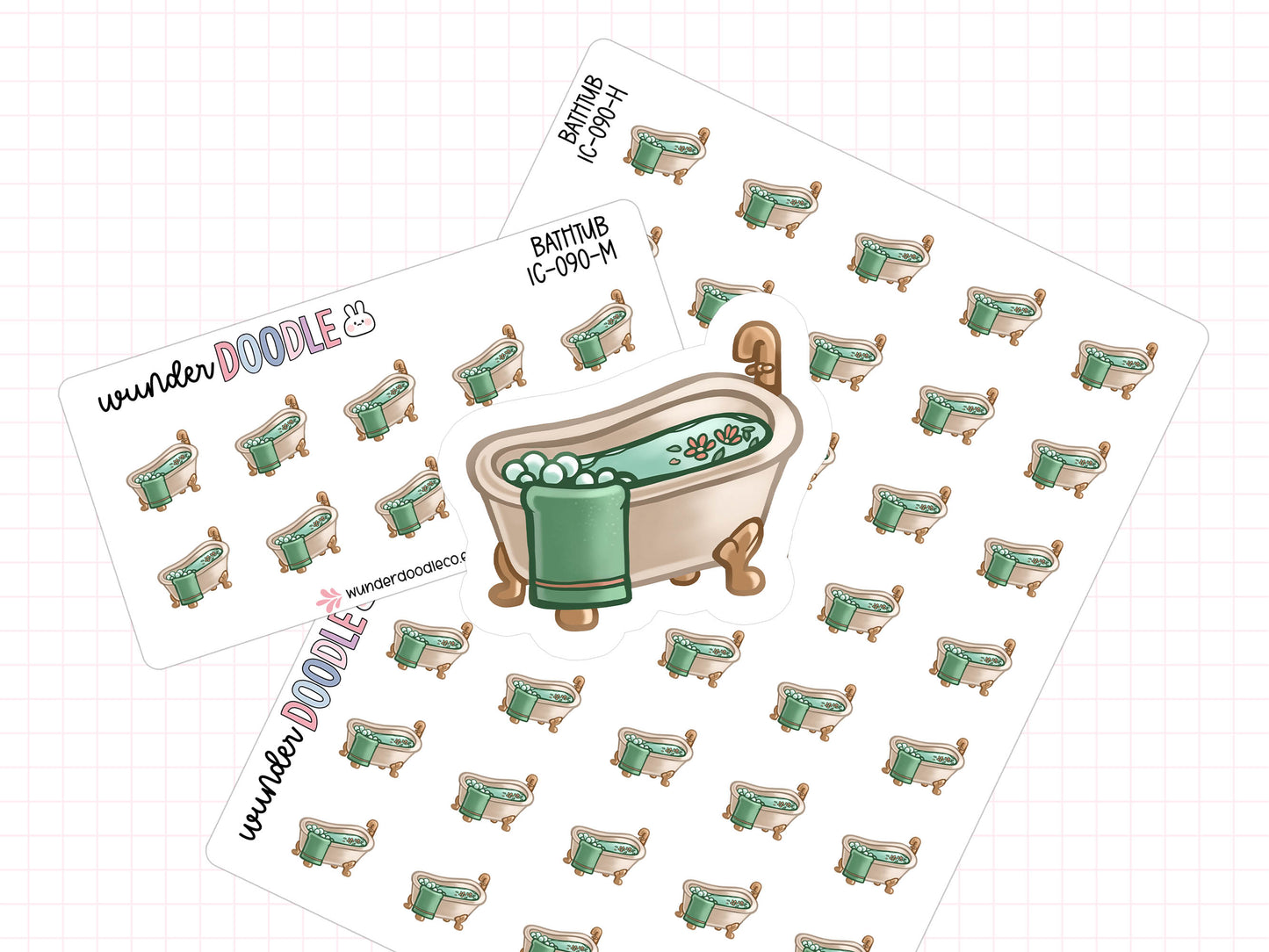 Bath Planner Stickers | IC-090