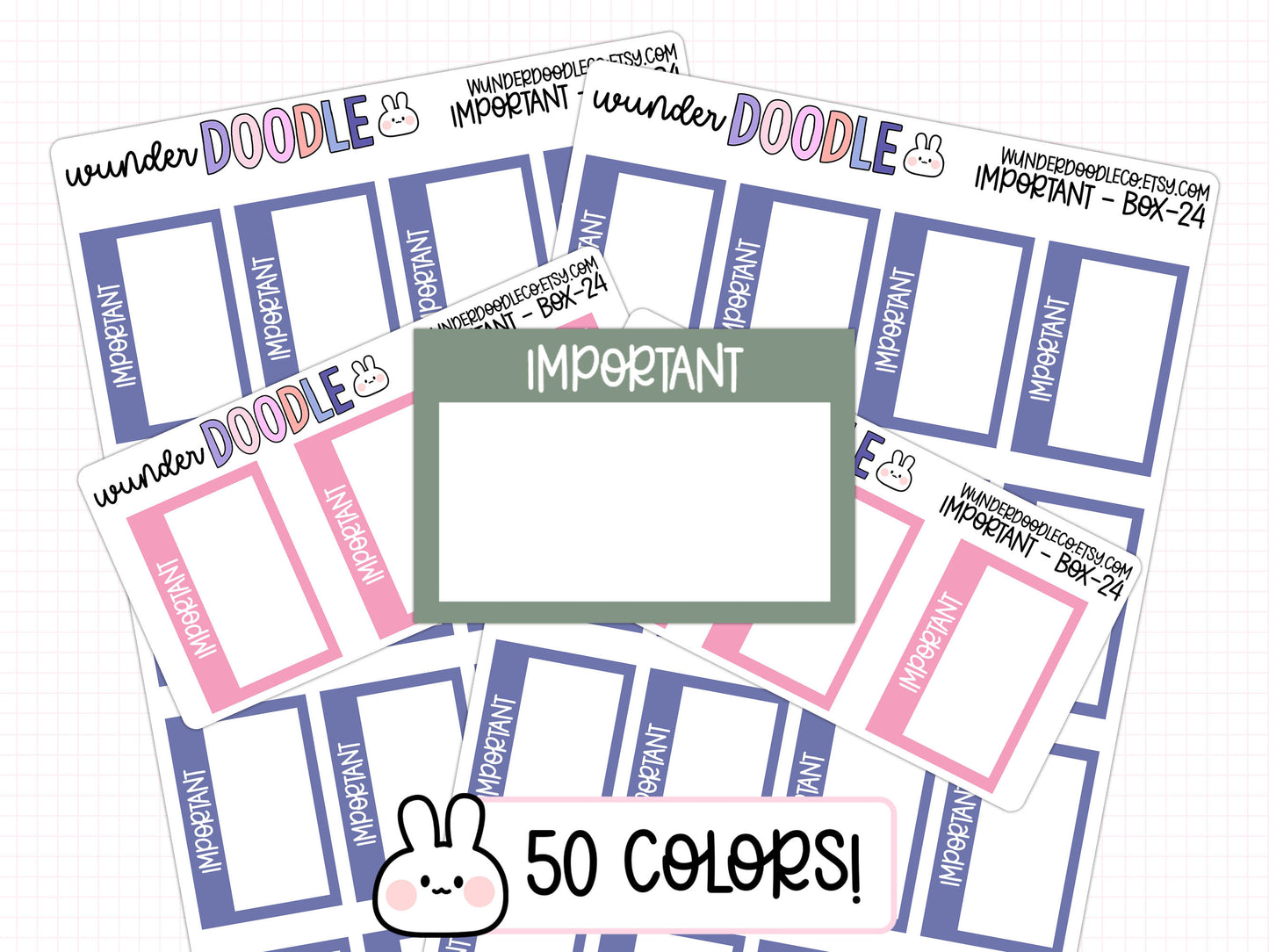 Important Planner Stickers | BOX-024