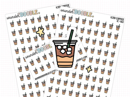 Iced Coffee Planner Stickers | IC-140