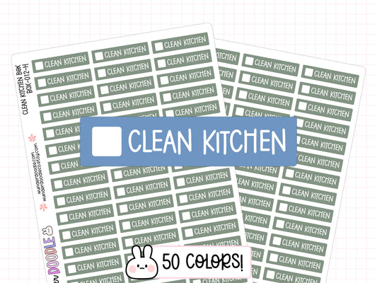 Clean Kitchen Planner Stickers | BOX-012