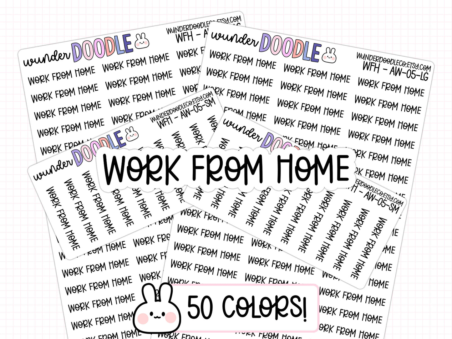 Work From Home Planner Stickers | AW-05