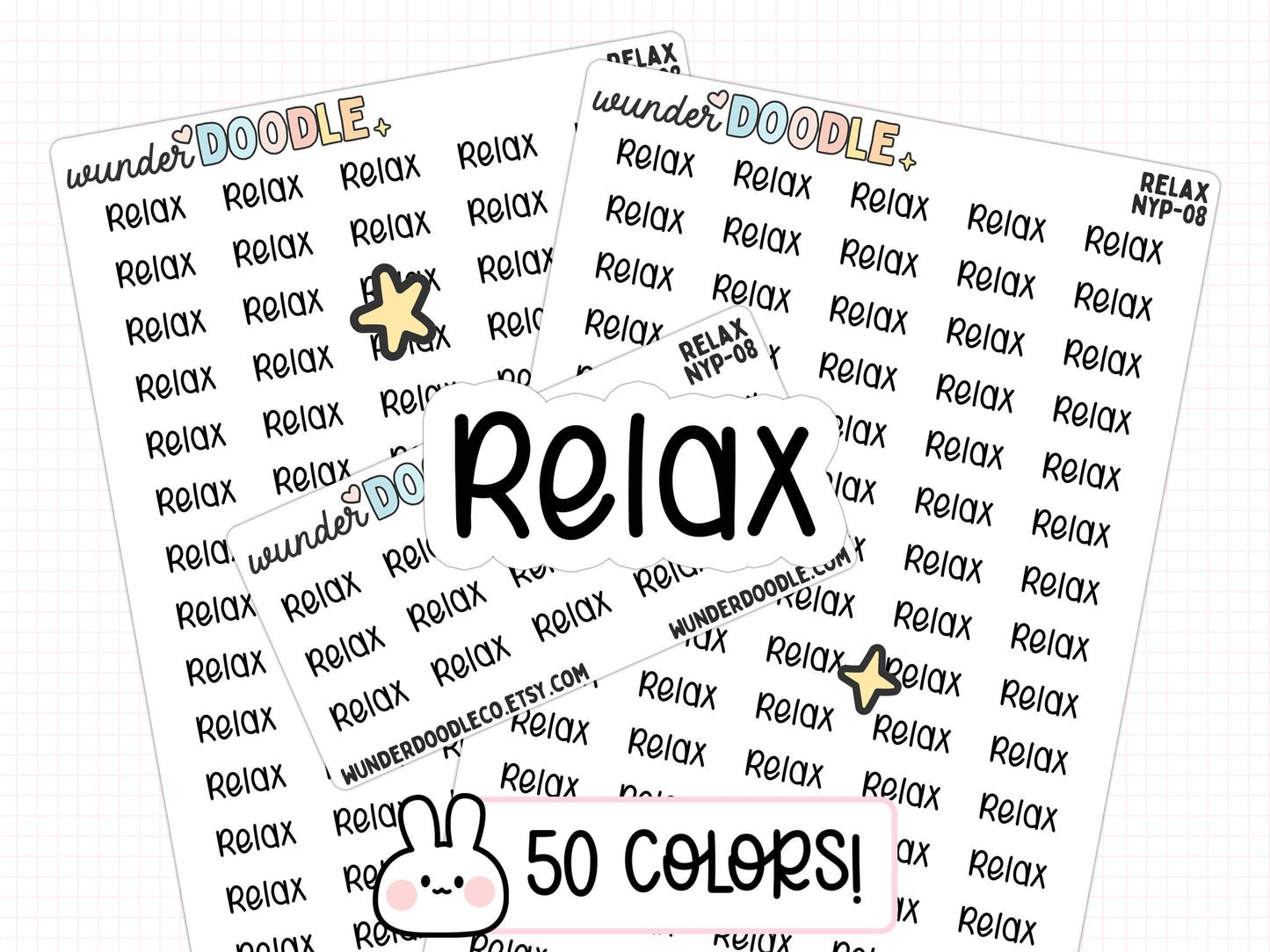 Relax Planner Stickers | NYP-08