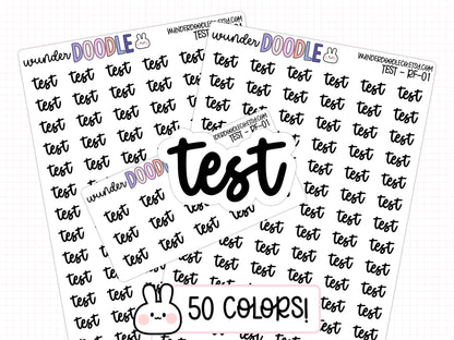 Test Planner Stickers | RF-01