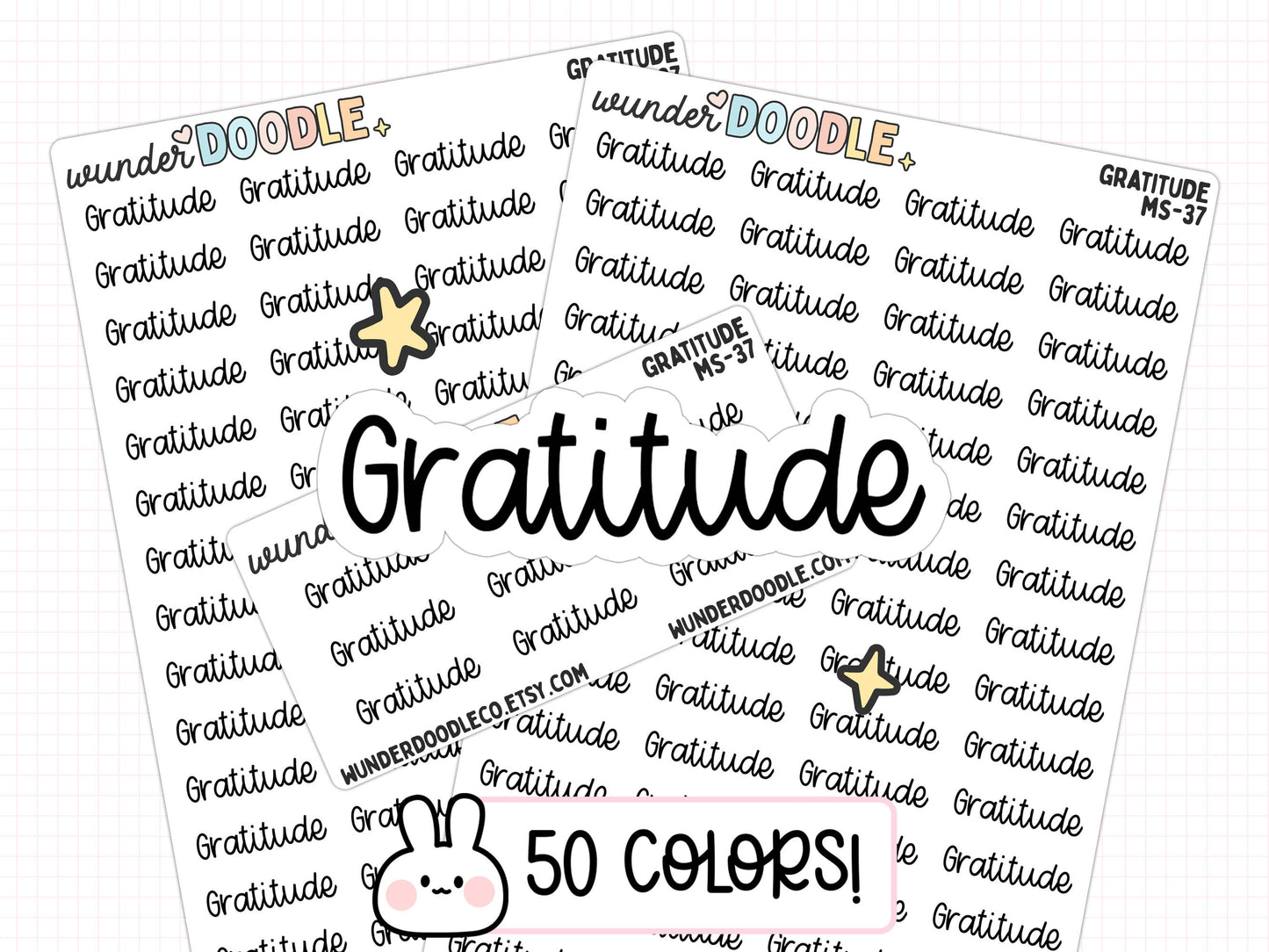 Gratitude Planner Stickers | MS-037