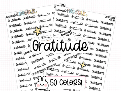 Gratitude Planner Stickers | MS-037