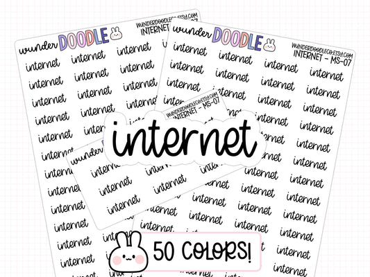 Internet Planner Stickers | MS-07