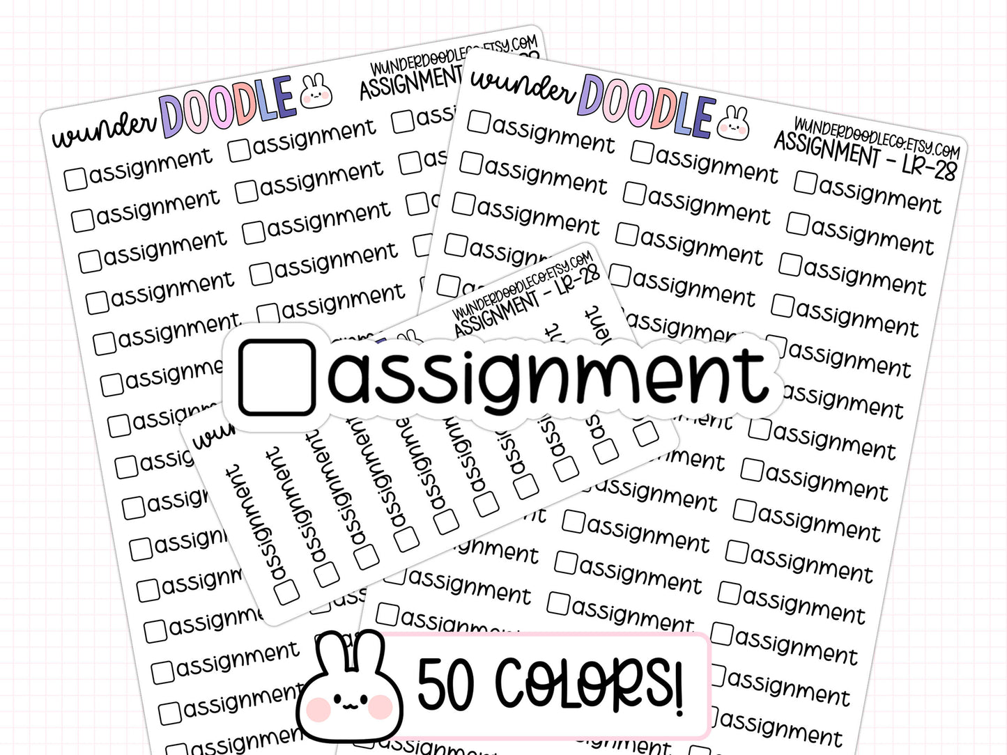 Assignment Planner Stickers | LR-028