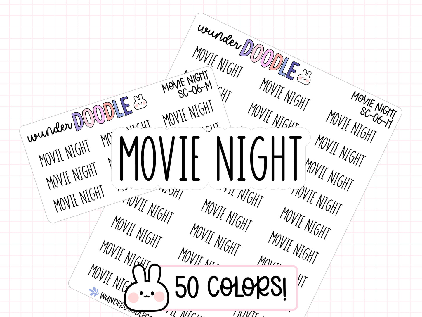 Movie Night Planner Stickers | SC-06