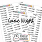 Game Night Planner Stickers | BT-15