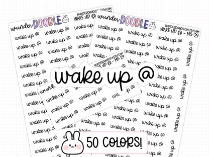 Wake Up @ Planner Stickers | MS-029