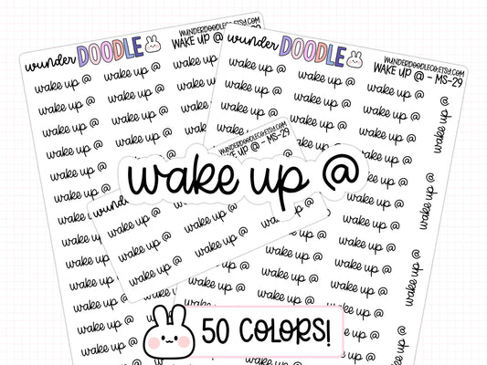 Wake Up @ Planner Stickers | MS-029