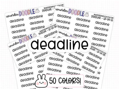 Deadline Planner Stickers | LR-04