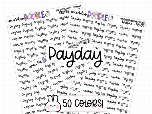 Payday Planner Stickers | MS-027