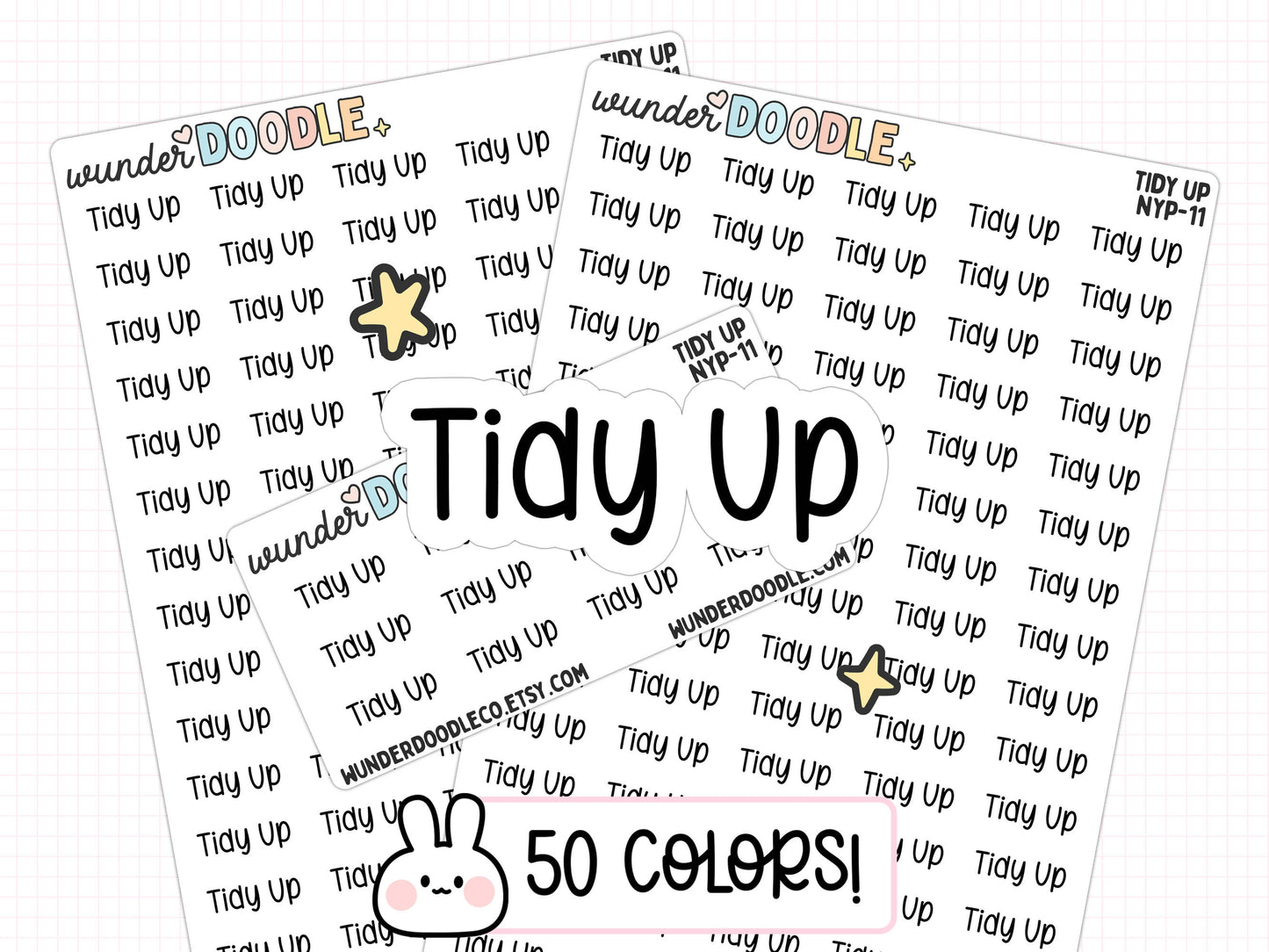 Tidy Up Planner Stickers | NYP-11